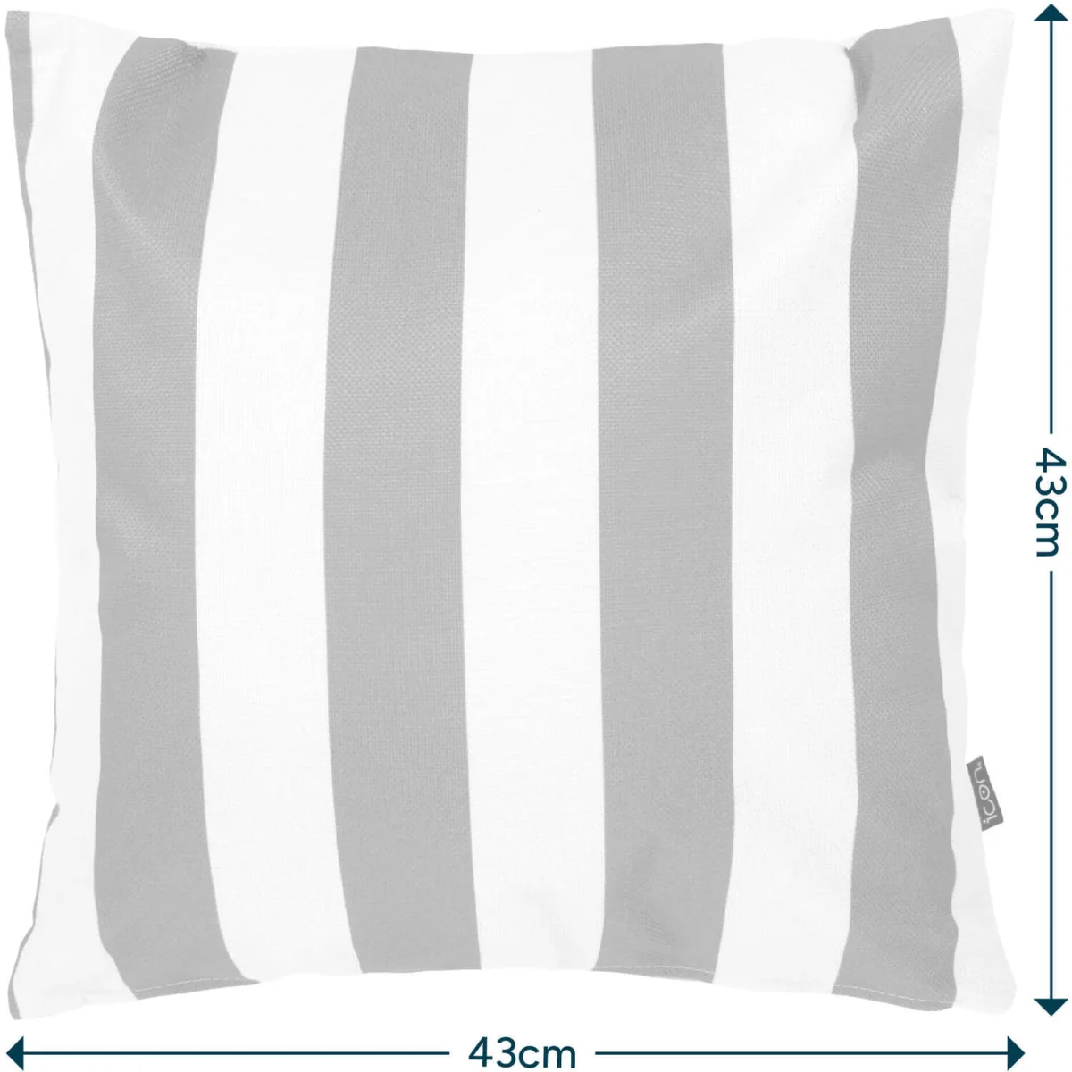 2 Pack Cushion 43x43 Kyoto Fabric, Stripe, Terracotta - Terracotta – image 6