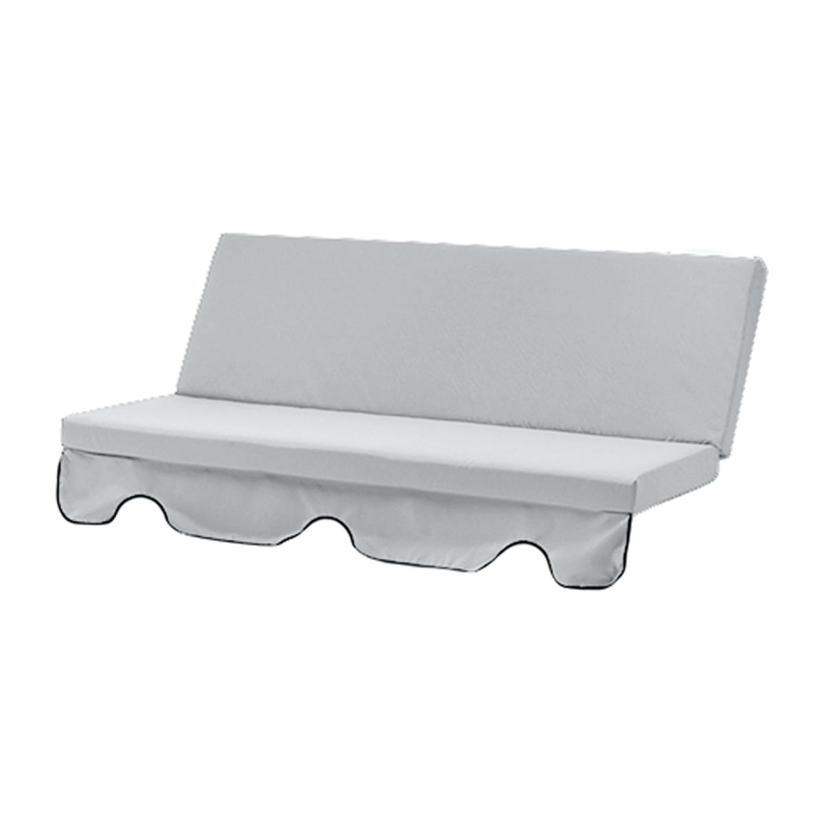 3 Seater Garden Swing Chair Cushion Replacement - Grey