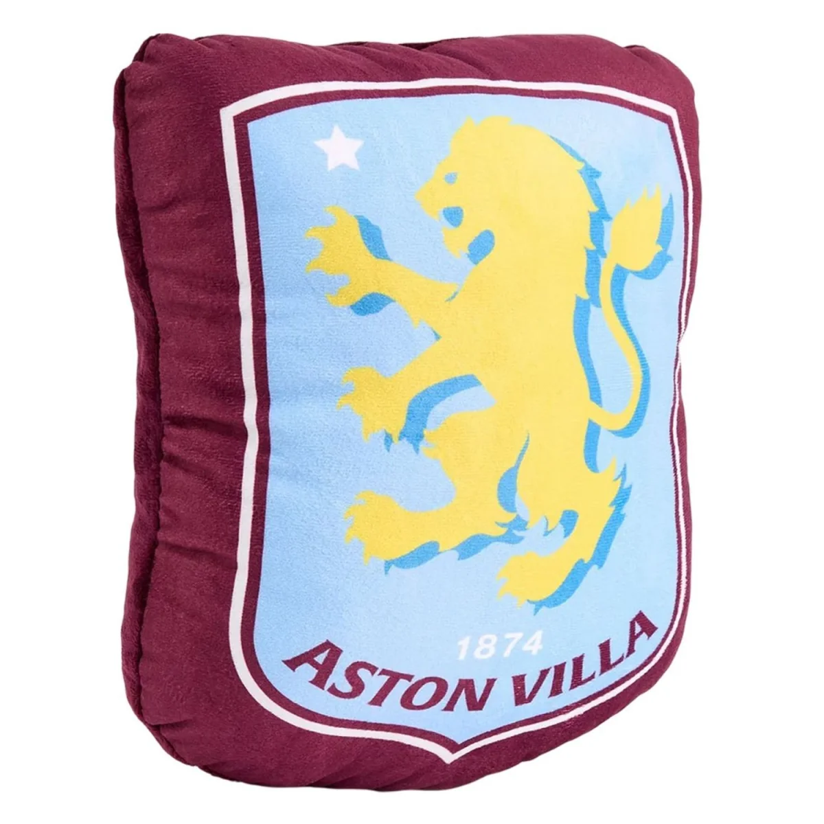 Aston Villa FC Crest Filled Cushion - Claret/Sky Blue – image 3