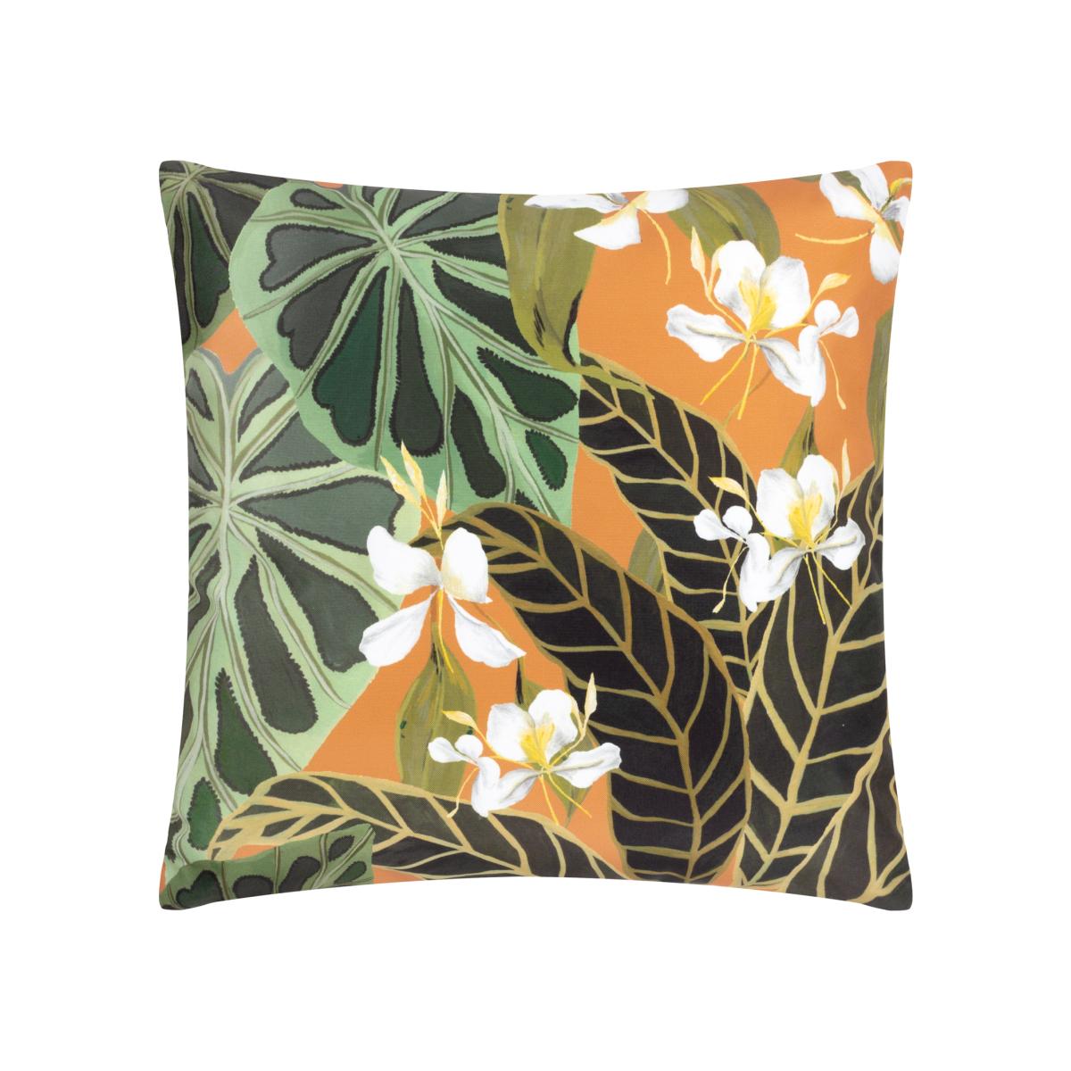 Kali Leaves Exotic Outdoor Filled Cushion - Multicolour