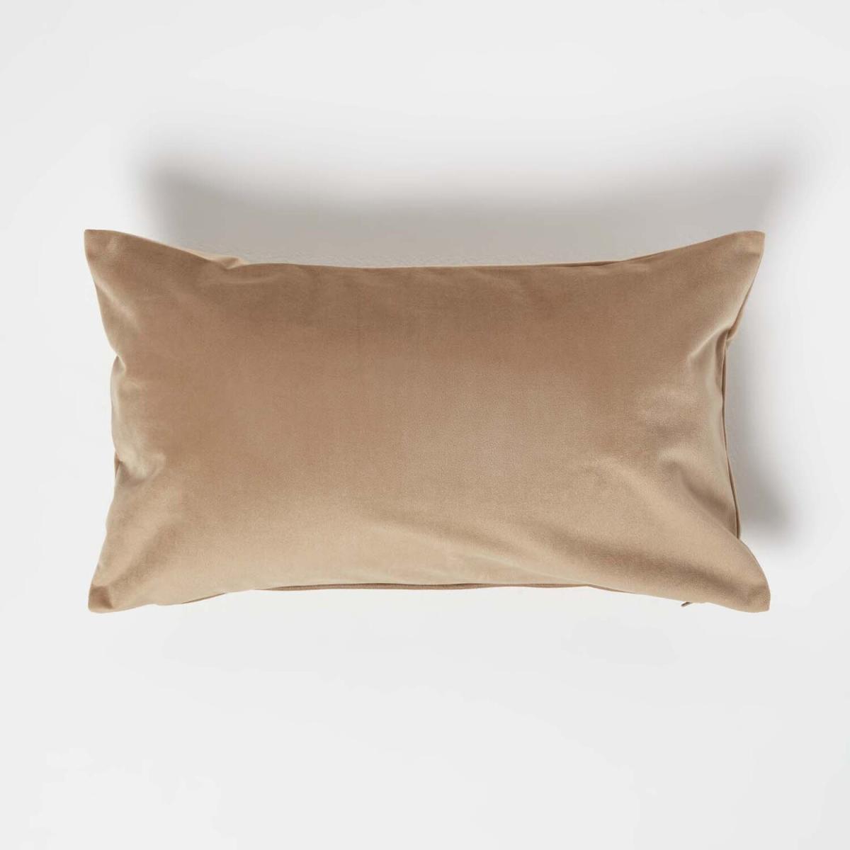Velvet Cushion with Super Microfibre Insert - Beige / 50cm – image 1