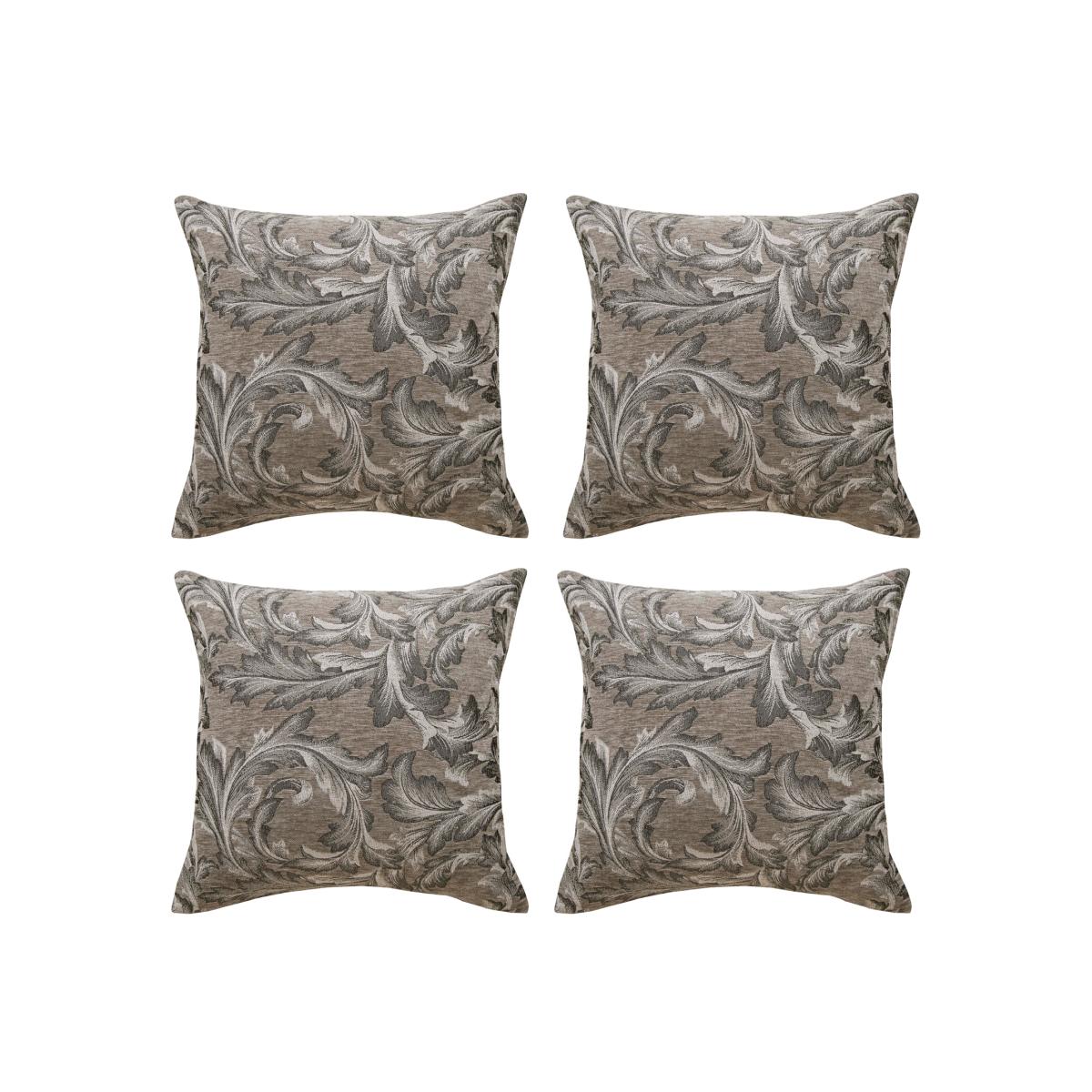 Georgia Chenille Filled Cushions - Natural / 4