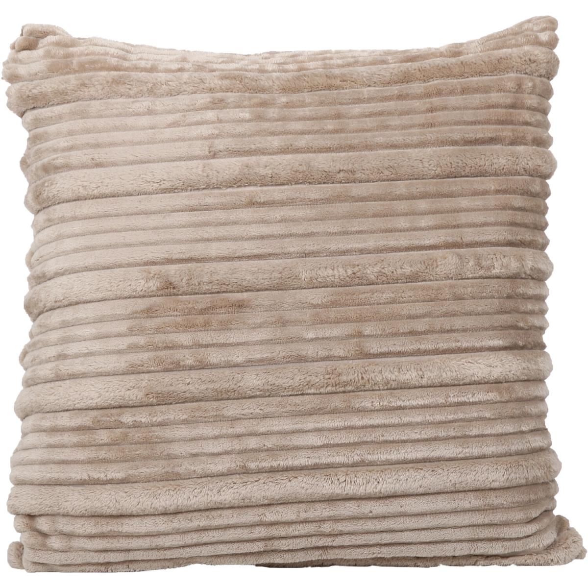 Brooklyn Ribbed Cushion - Mink