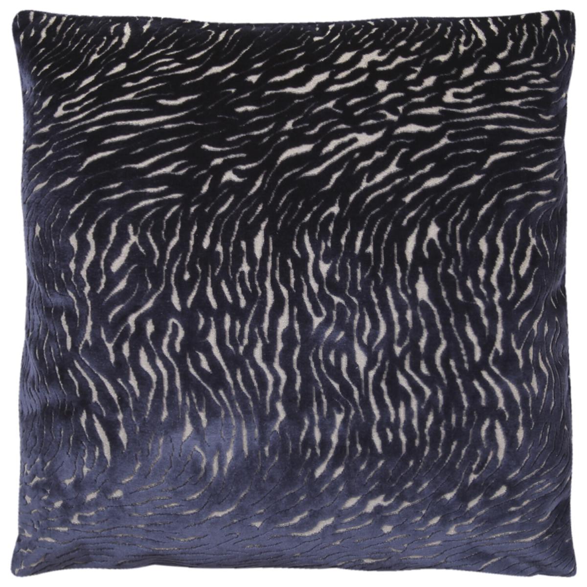 Serena Jacquard Cushion - Navy/Gold – image 2