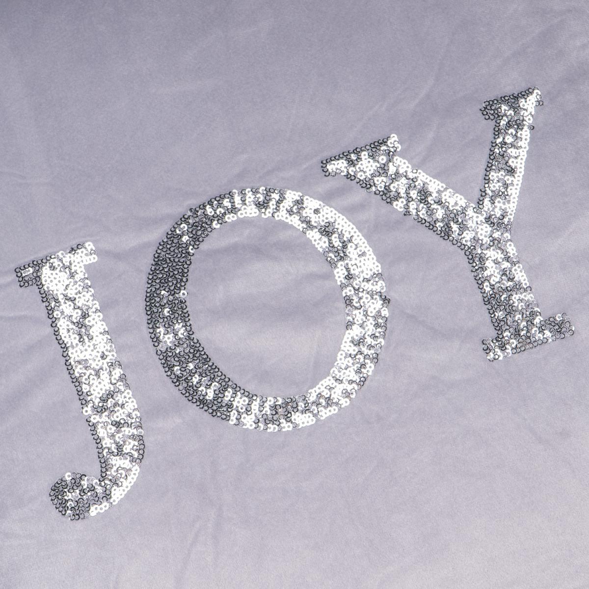 Joy Christmas Cushion - Silver – image 2