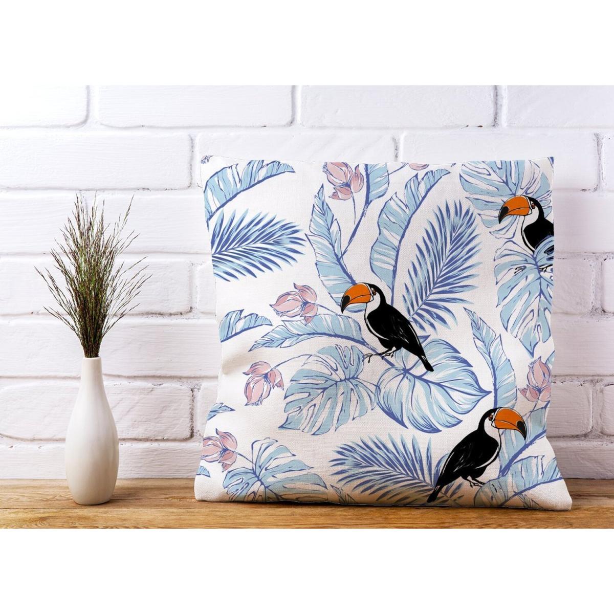Tropical Toucan Cushion - Blue / 60cm – image 2