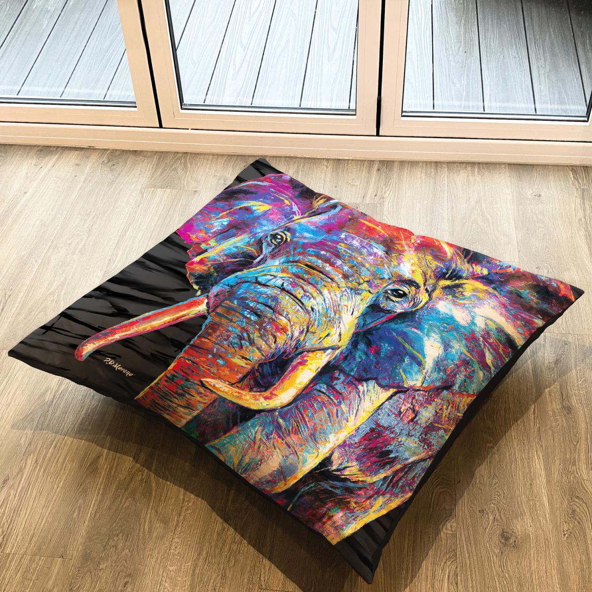 Dewey the Elephant Floor Cushion – image 1