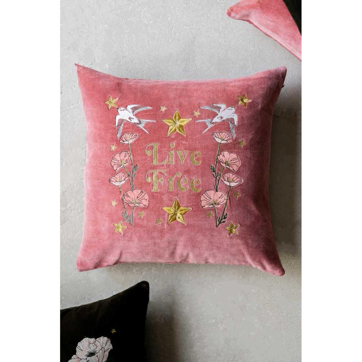 Denim & Bone X Rockett St George Live Free Cushion – image 2