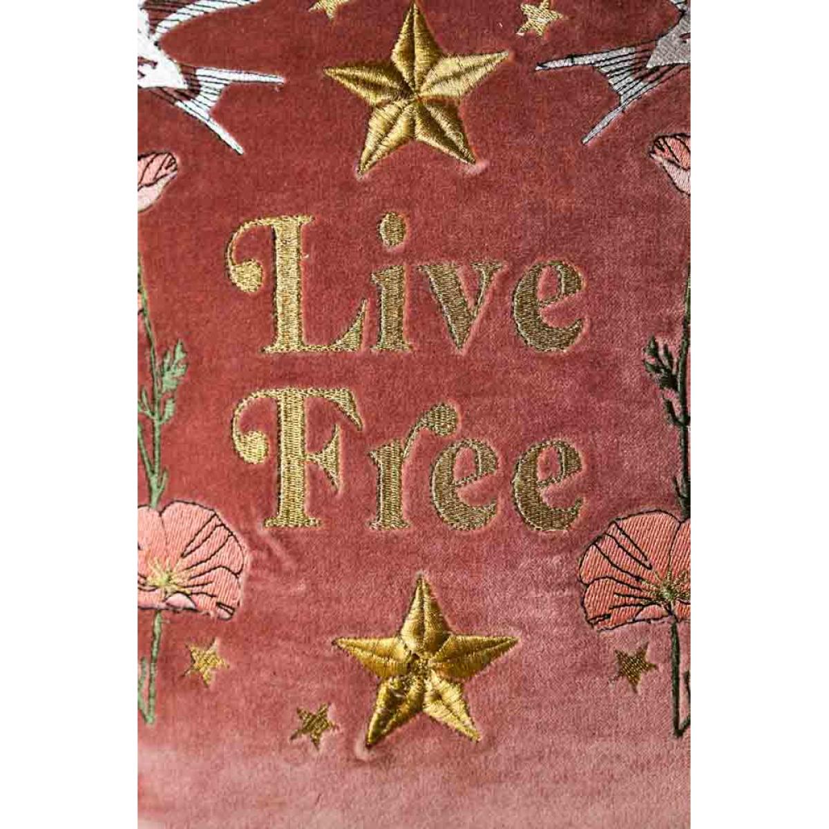 Denim & Bone X Rockett St George Live Free Cushion – image 4