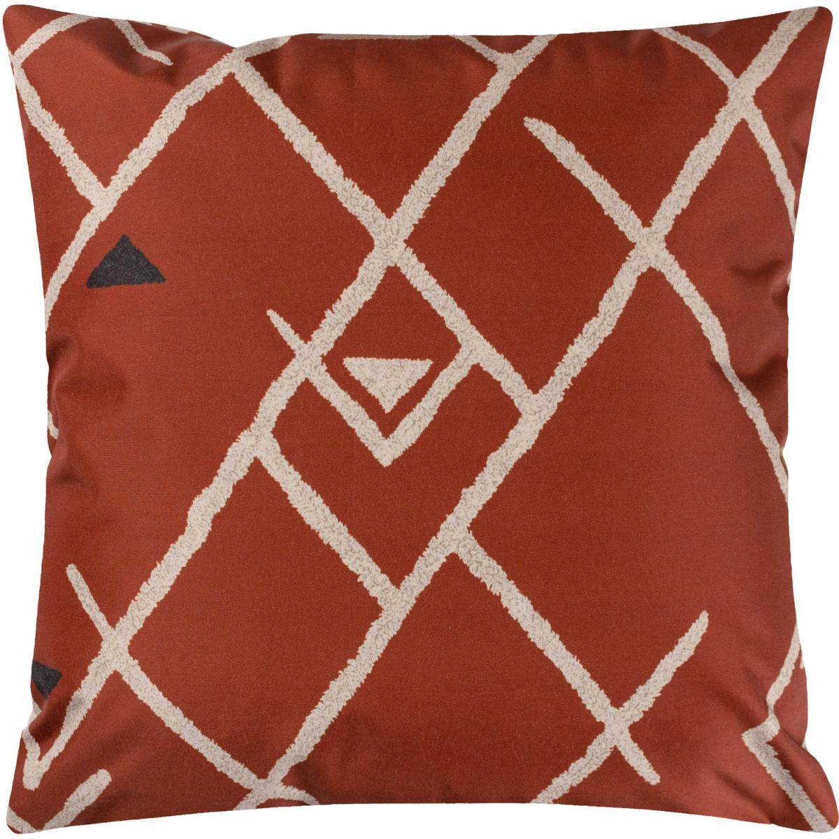 Bohemian Geometric Outdoor Cushion - Brick – image 2