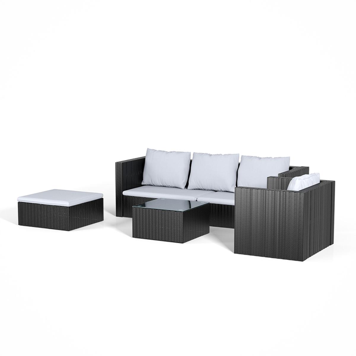 5 Piece Patio Lounge Set With Cushions - Brown / 212*70*65cm, 70*60*63cm, 80*70*65cm – image 25