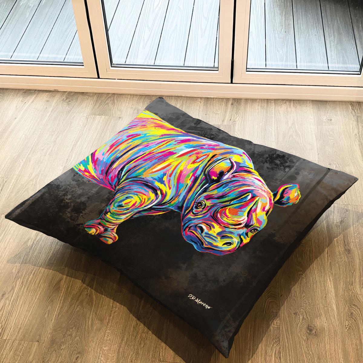 Owen the Rhino Floor Cushion – image 1