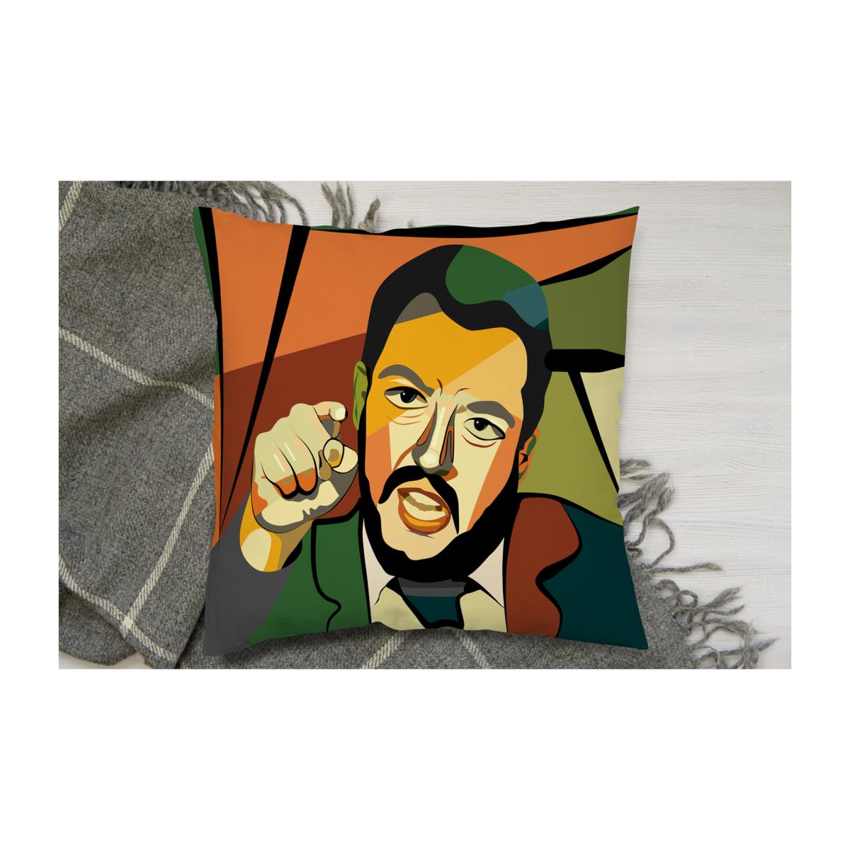 Cubism Art Style, Politician Cushion - Orange / 45 – image 1