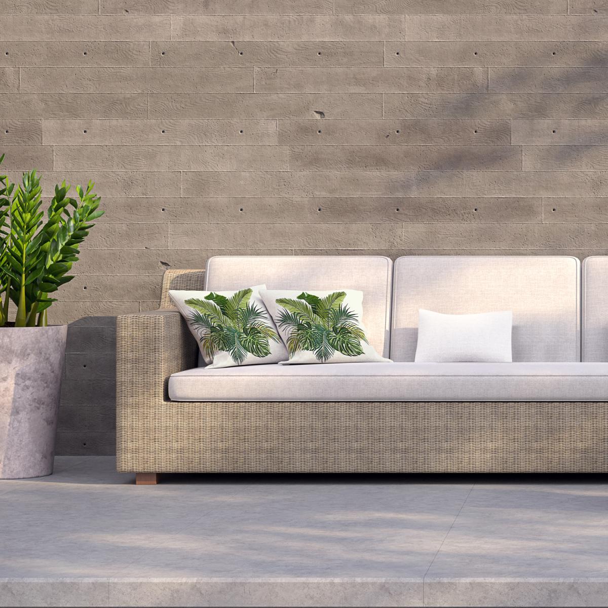 Green Tropical Foliage Outdoor Cushion - Green / 45cm – image 2