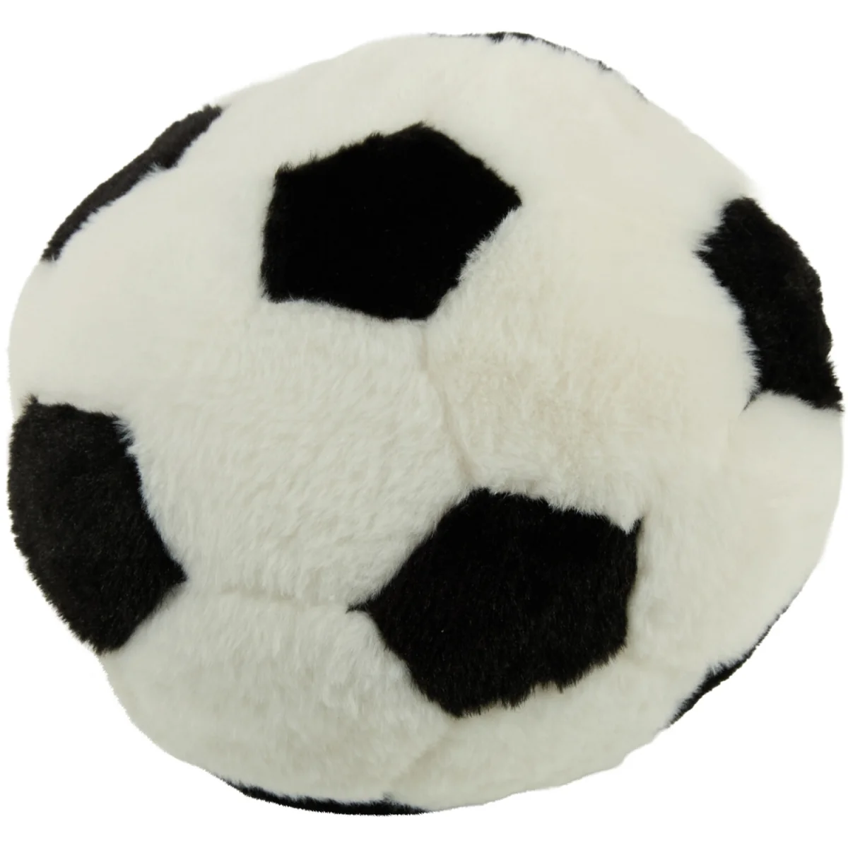 3D Football Fur Cushion - Monochrome – image 2
