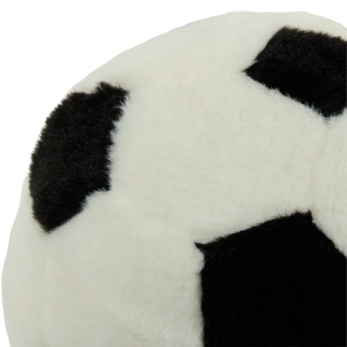 3D Football Fur Cushion - Monochrome – image 3