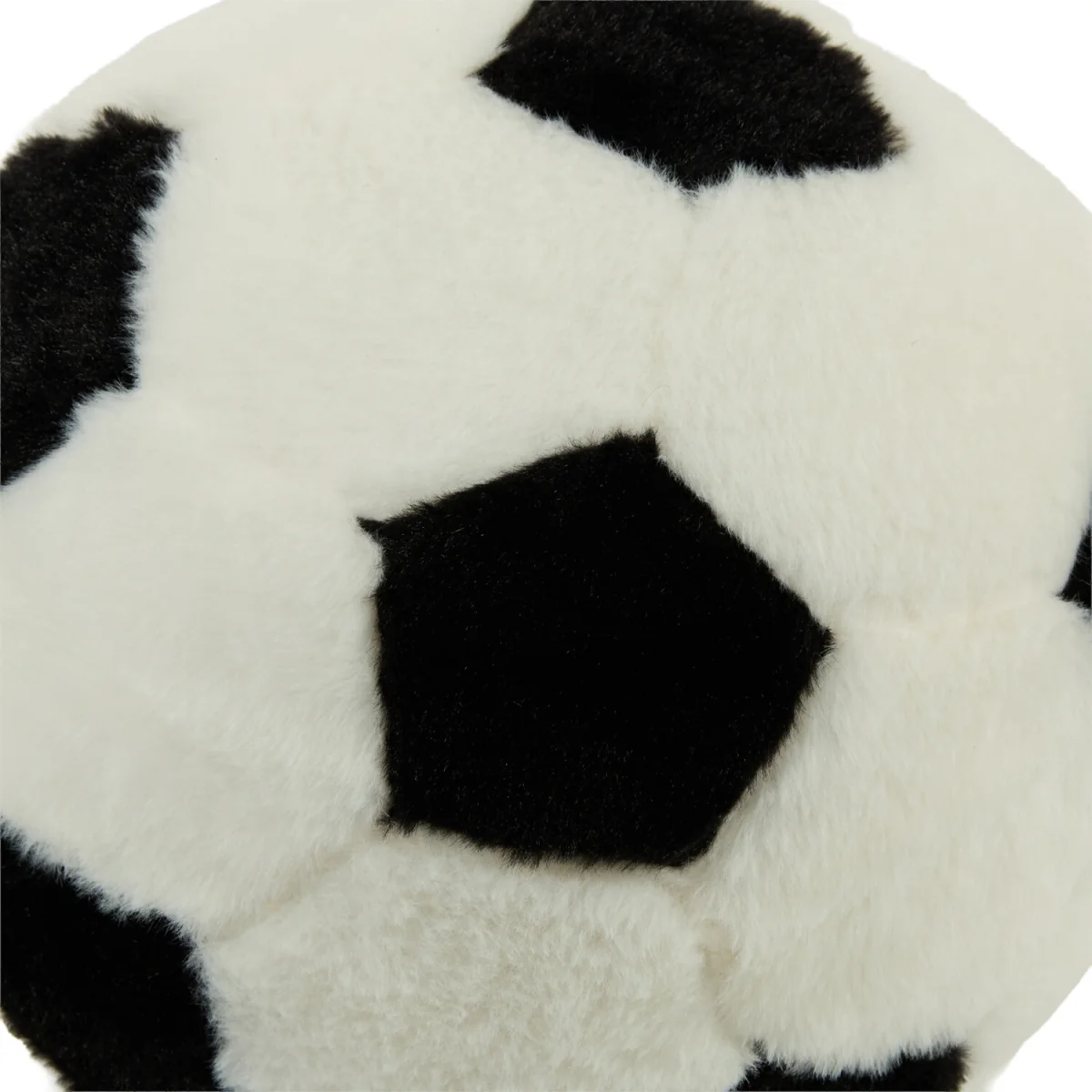 3D Football Fur Cushion - Monochrome – image 4