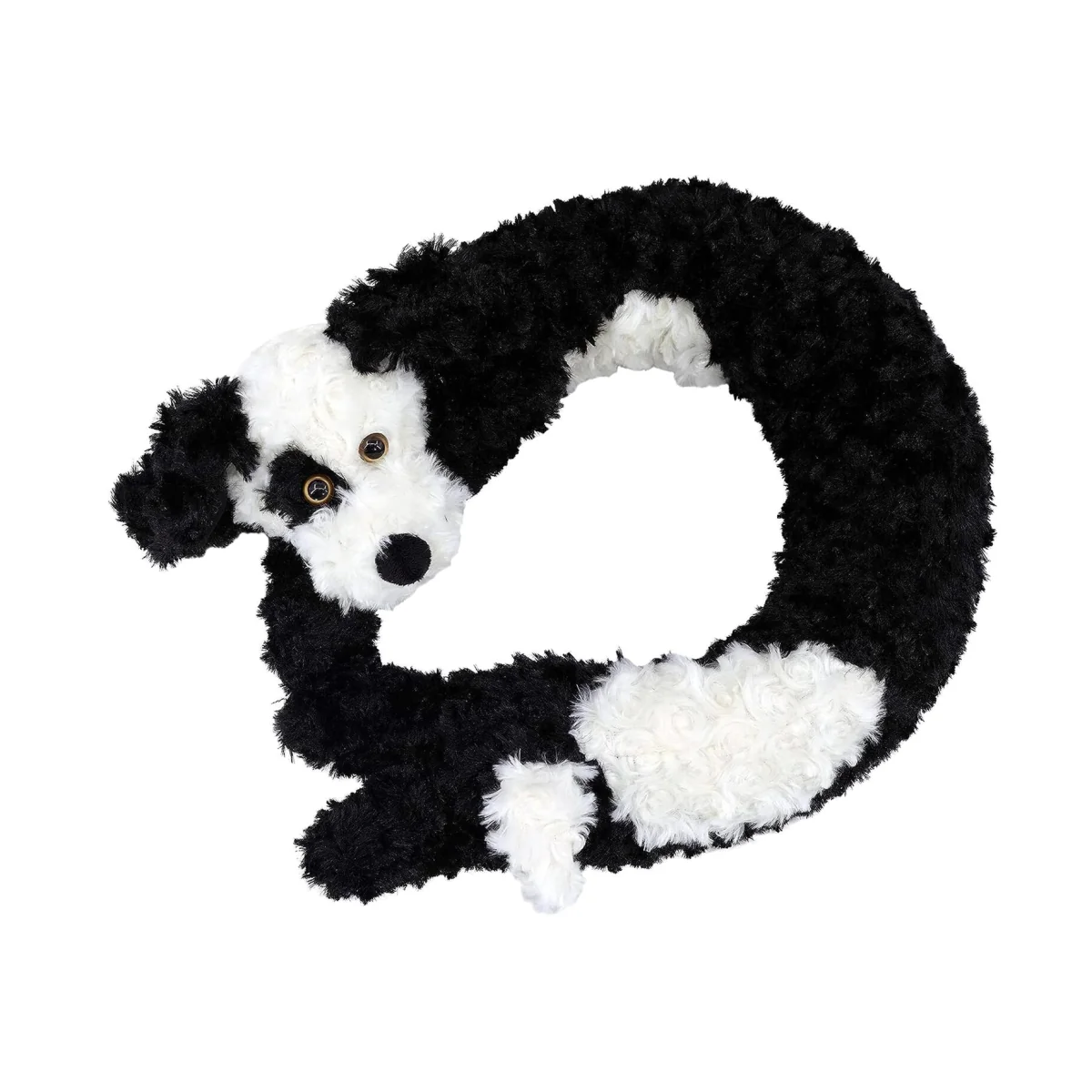 Novelty Door Draft Excluder Cushion Black Dog Sausage Dog Draught Excluder - Multicolour – image 1