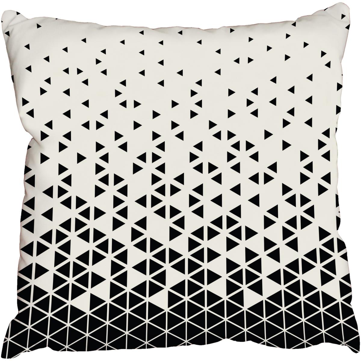 Hipster fashion design triangle print Outdoor Cushion - Black / 60cm – image 2