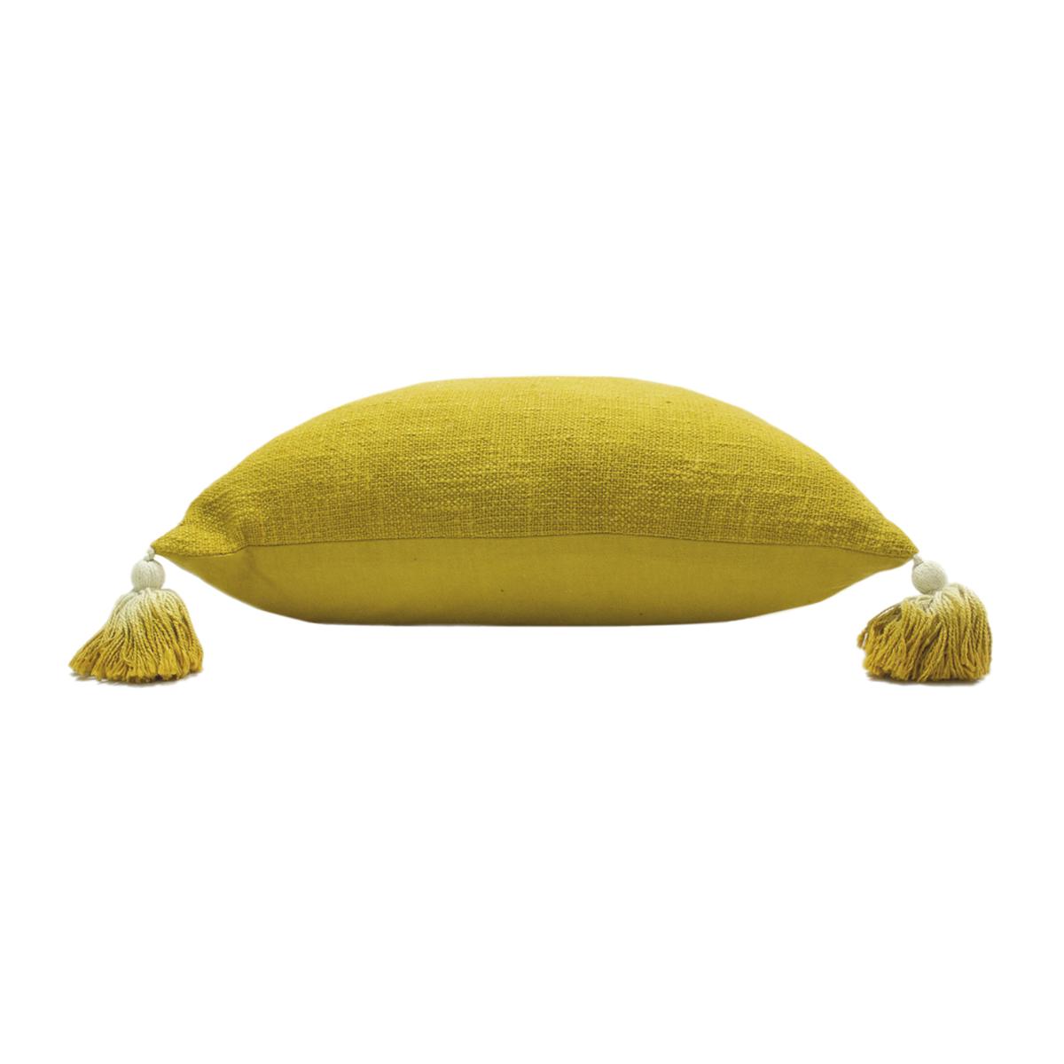 Eden Slub Cotton Cushion - Moss