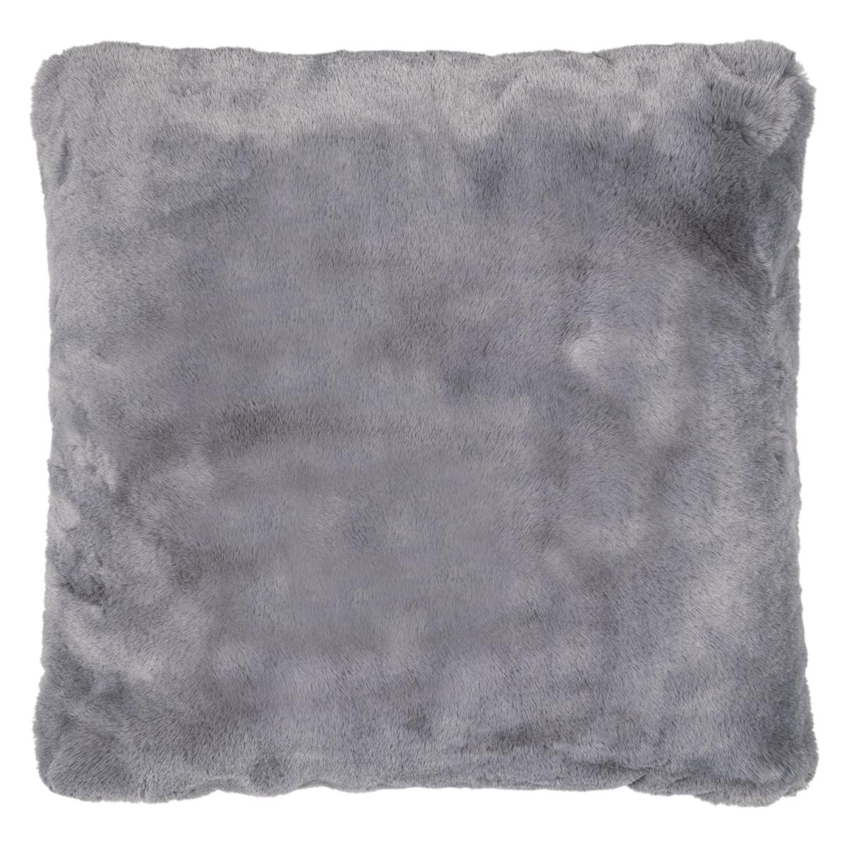 Rabbit Faux Fur Cushion - Navy / 55cm – image 6