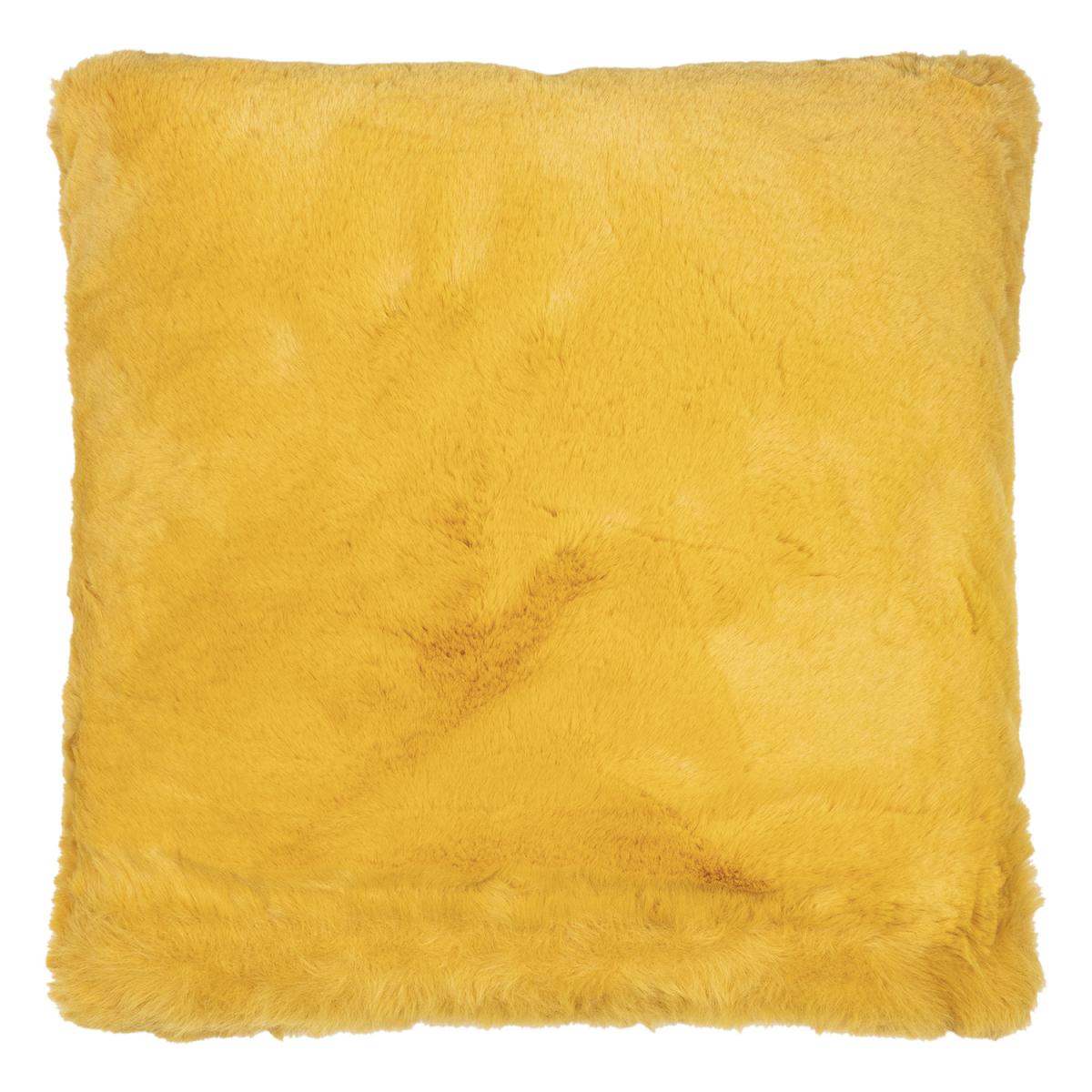 Rabbit Faux Fur Cushion - Navy / 55cm – image 9