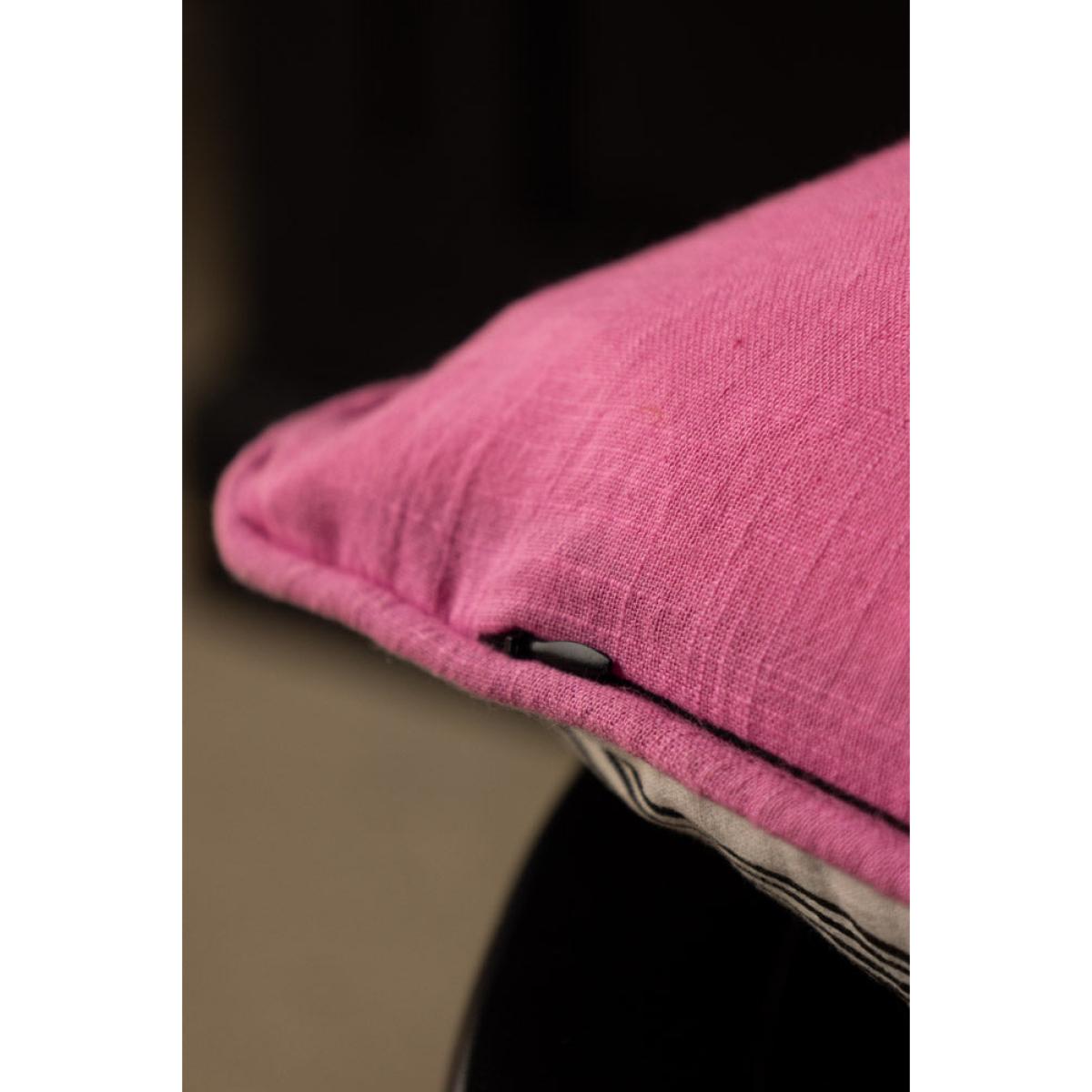 Hot Pink & Gold Star Print Reversible Cushion – image 7