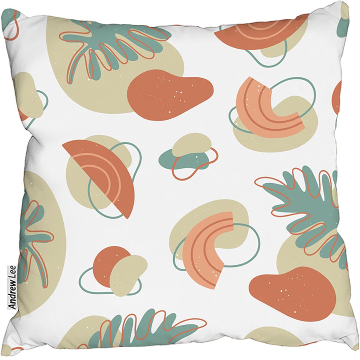 Line Art And Botanical Elements Cushion - Green / 60 – image 2