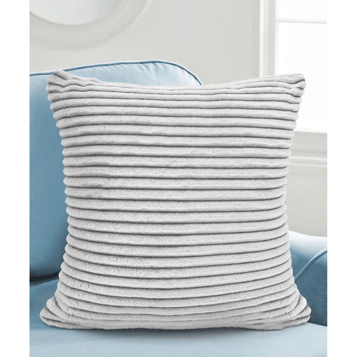 Soft Snug Deluxe Printed Cord Cushion - Charcoal / 56cm – image 2