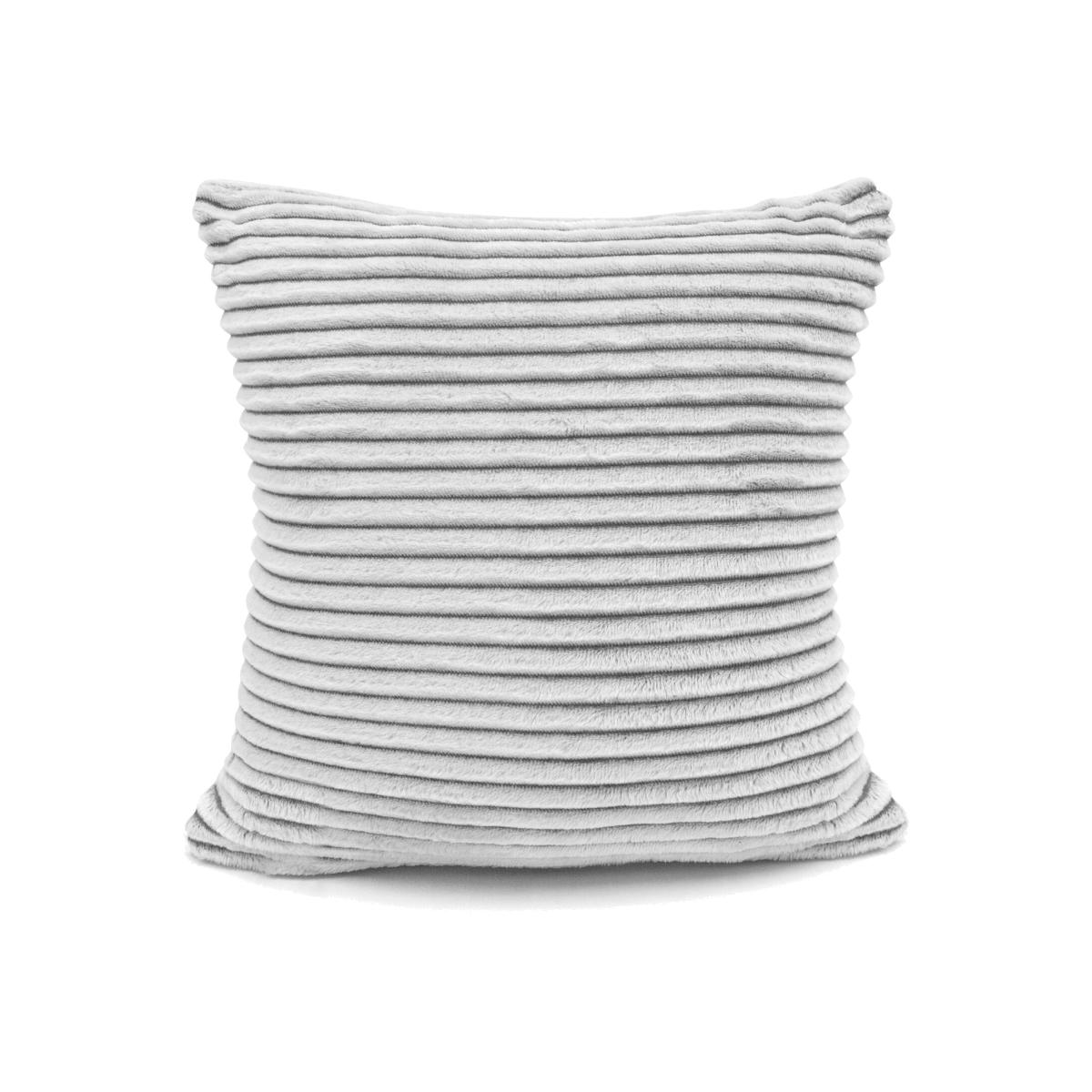 Soft Snug Deluxe Printed Cord Cushion - Charcoal / 56cm – image 1