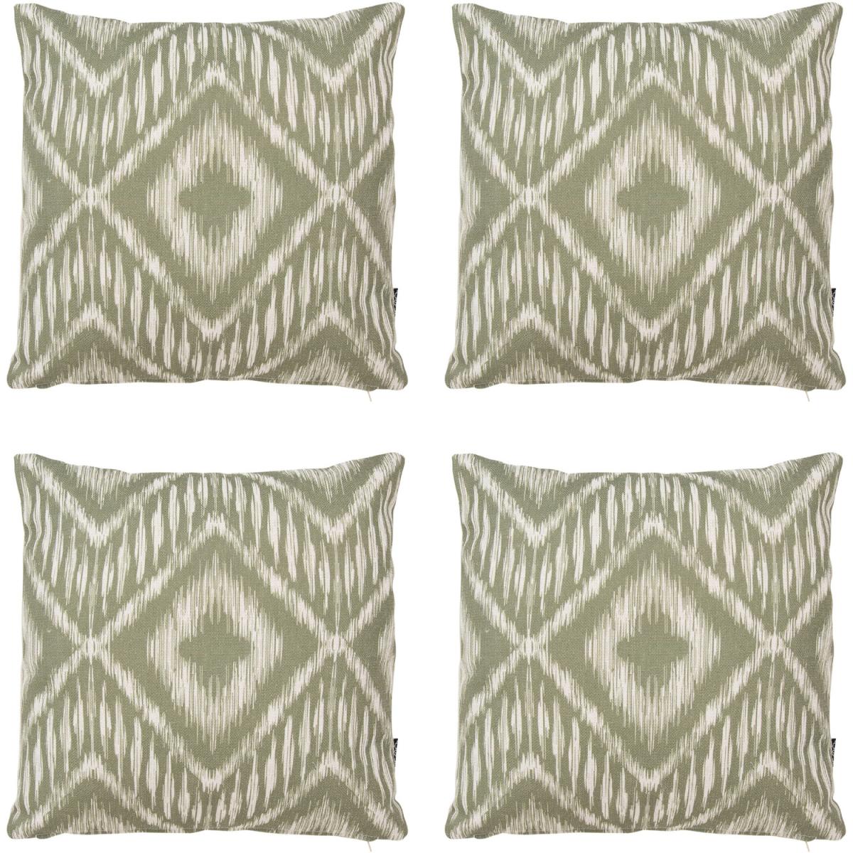 Outdoor Ikat Cushion (Set of 4) - White – image 2