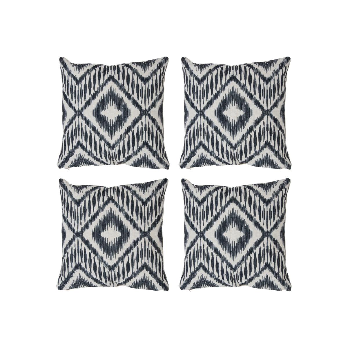 Outdoor Ikat Cushion (Set of 4) - White – image 1
