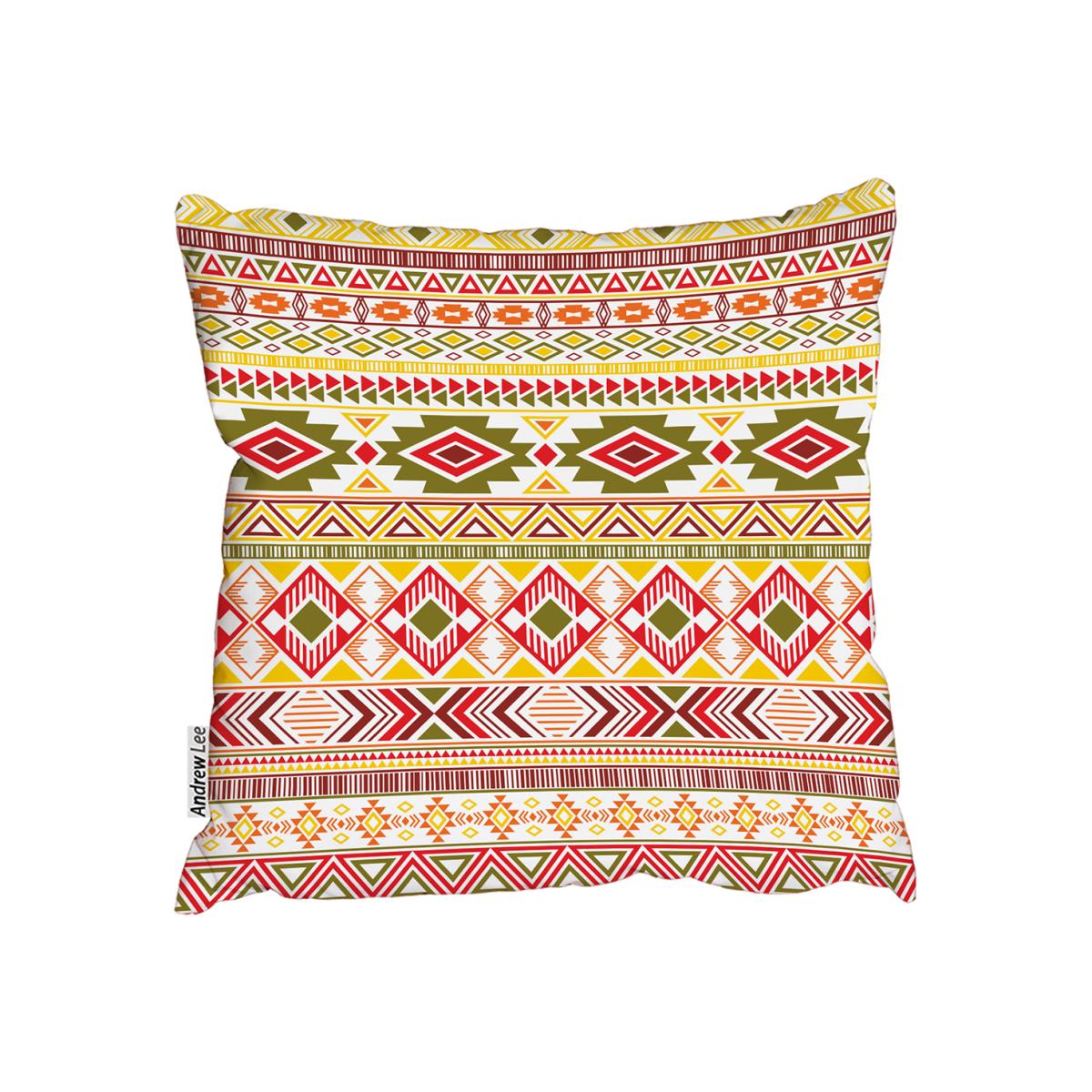 Aztec American Indian Cushion - Red / 45cm