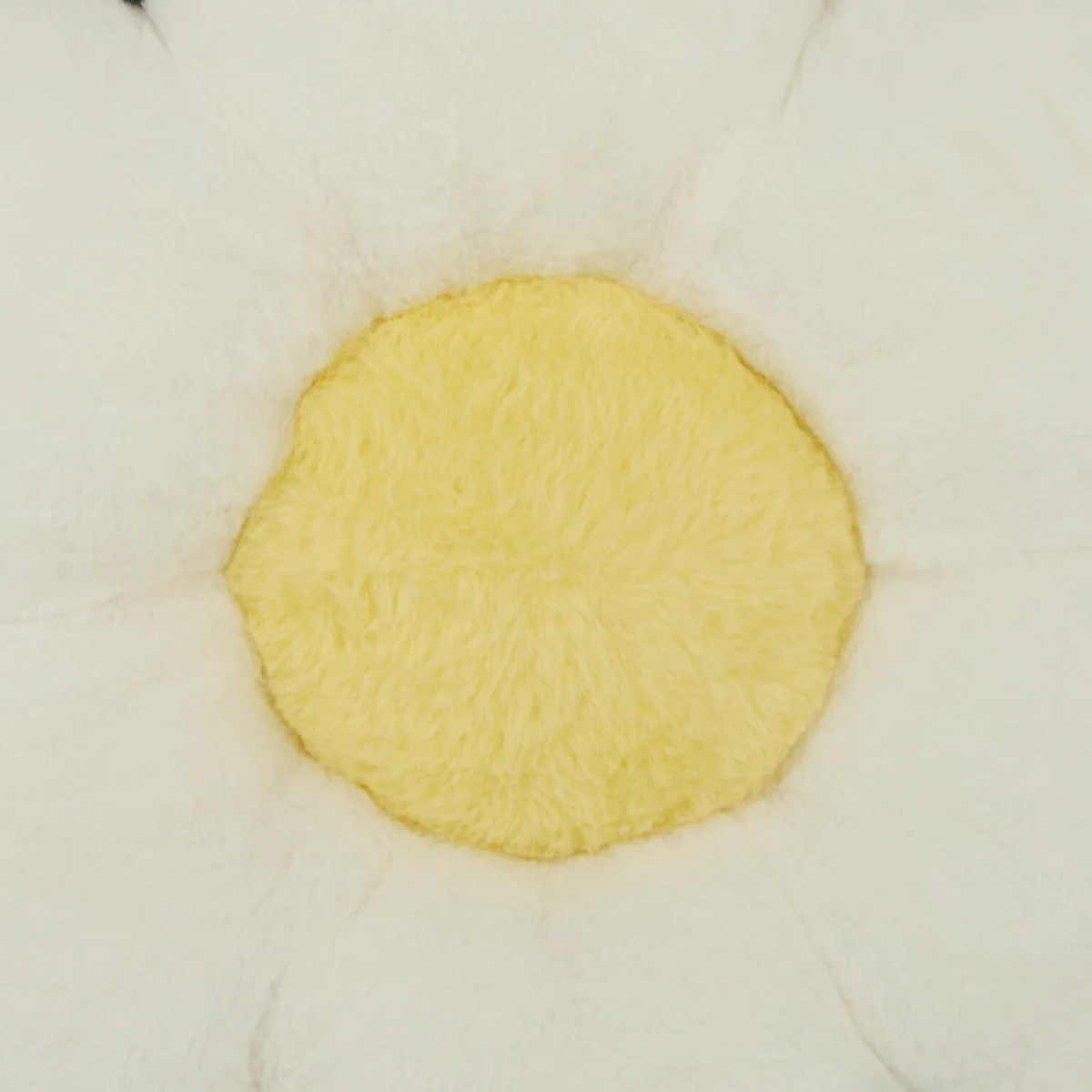 Daisy Flower Fur Cushion - White – image 2