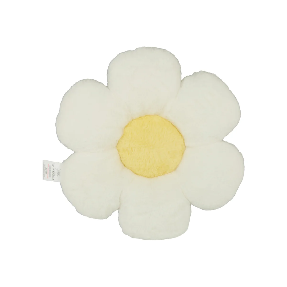 Daisy Flower Fur Cushion - White – image 1