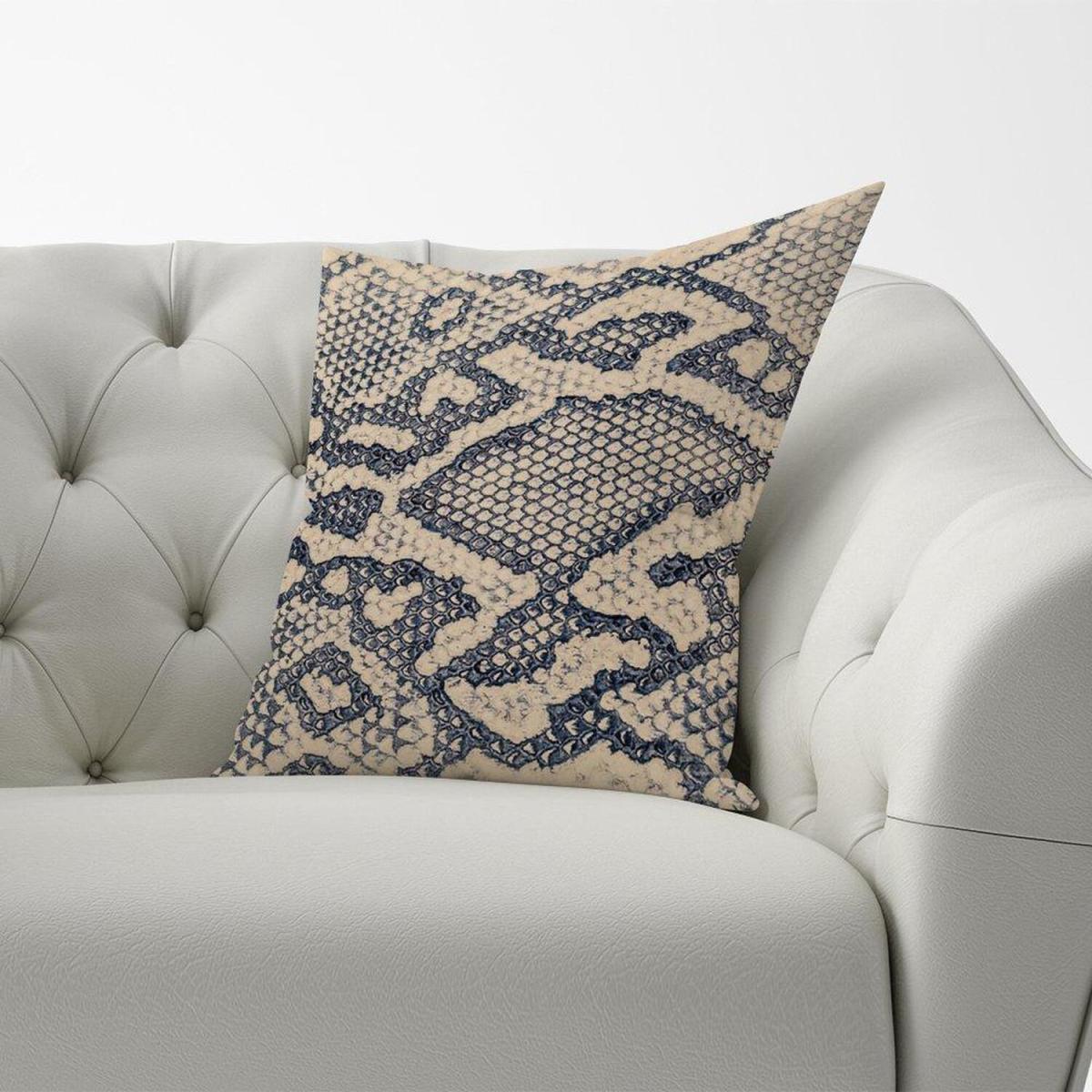 Snake Skin Cushion - Grey / 45cm – image 1