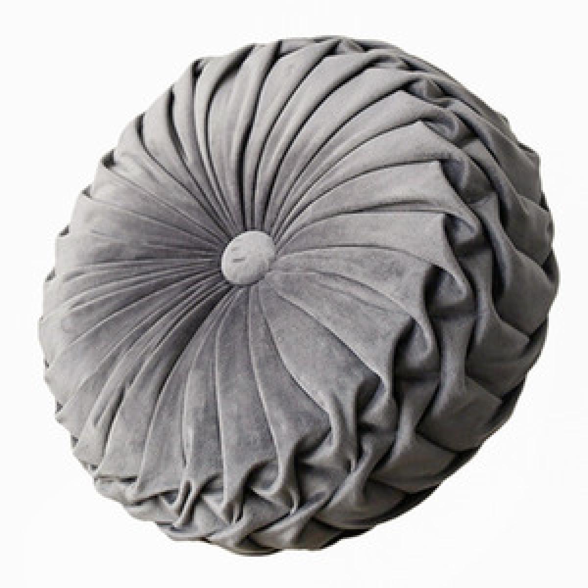 Round Pleated Pumpkin Velvet Cushion - Pink / 45cm – image 13