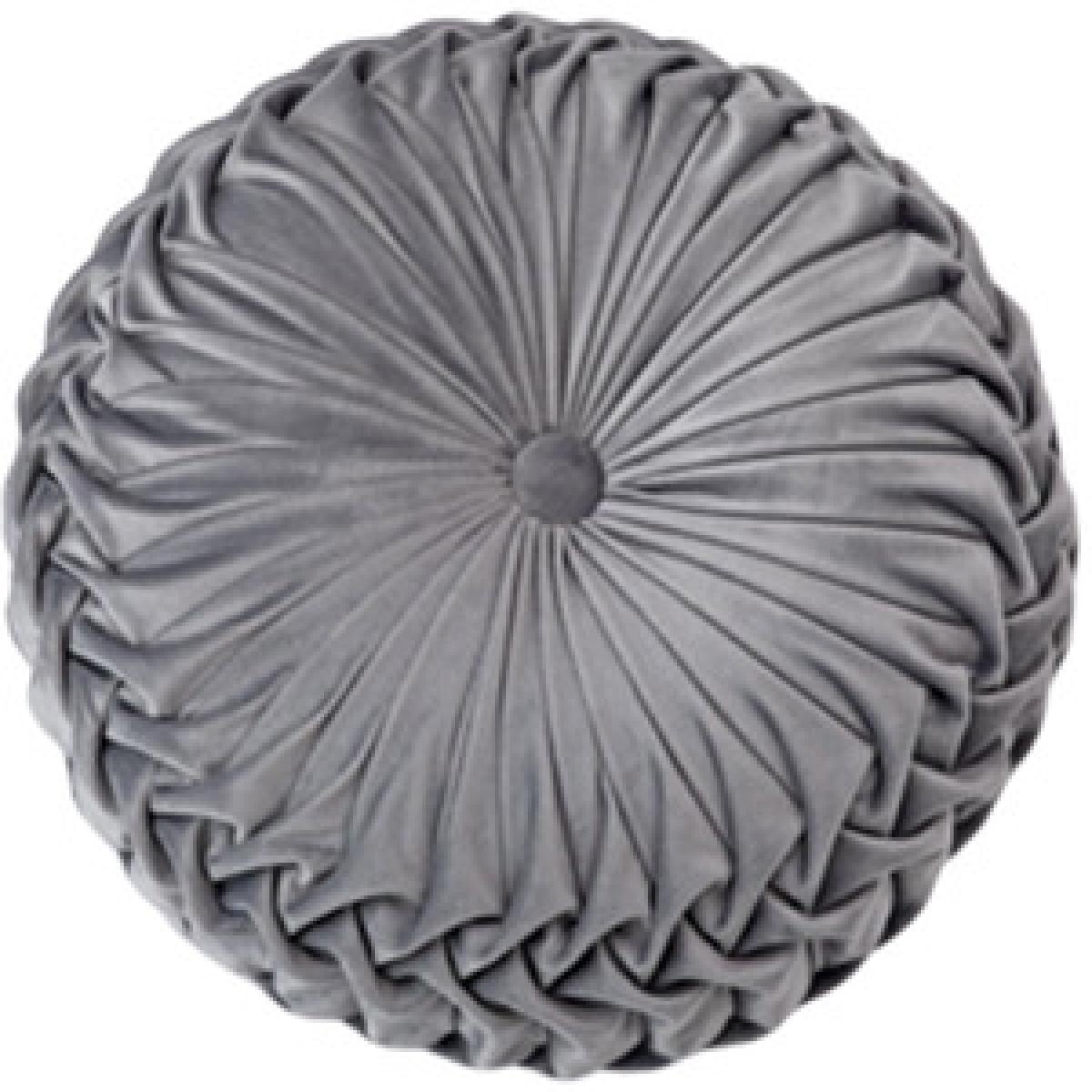 Round Pleated Pumpkin Velvet Cushion - Pink / 45cm – image 6