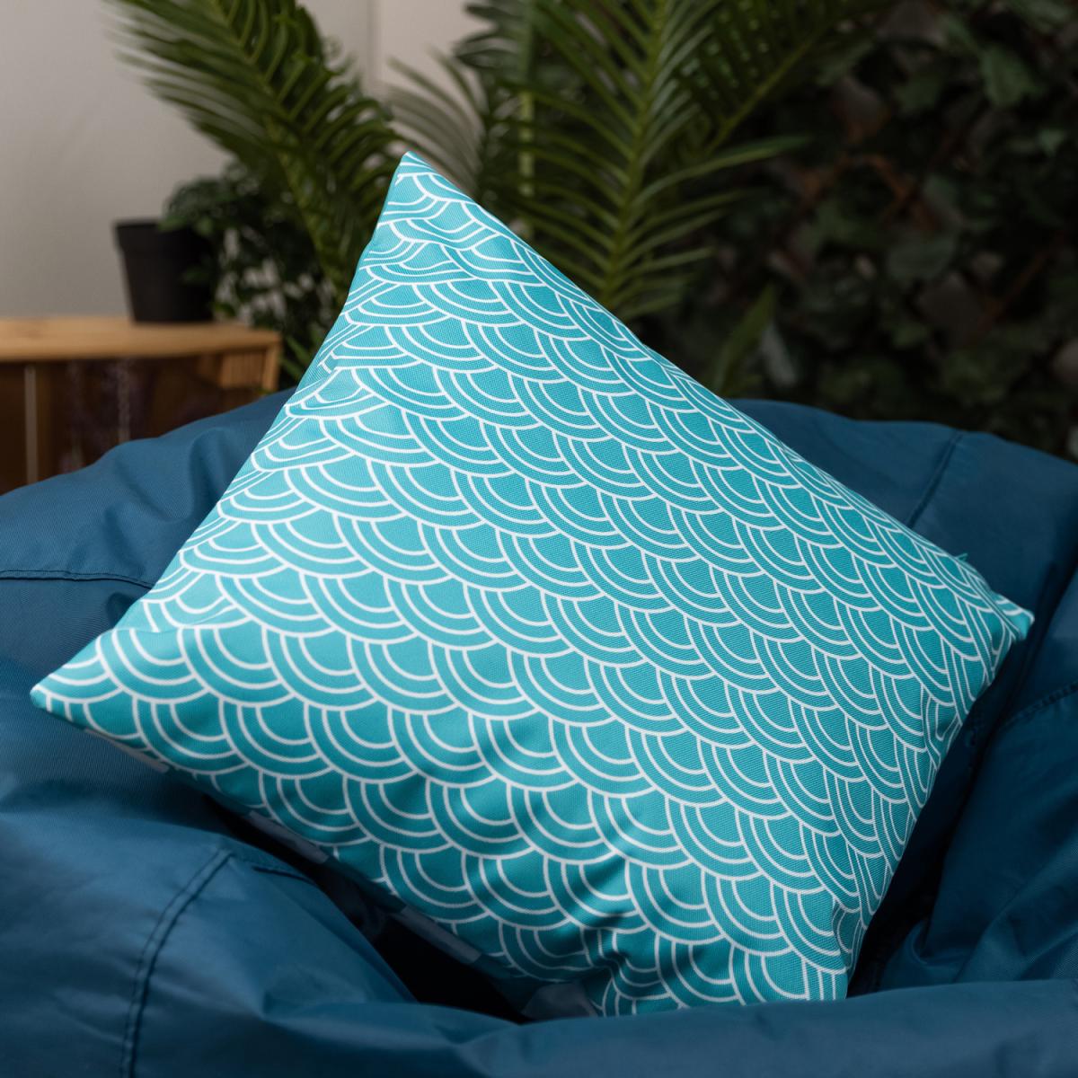 Veeva Deck Stripe Double Sided Print Outdoor Cushion Collection (Set of 4) - Pink – image 7