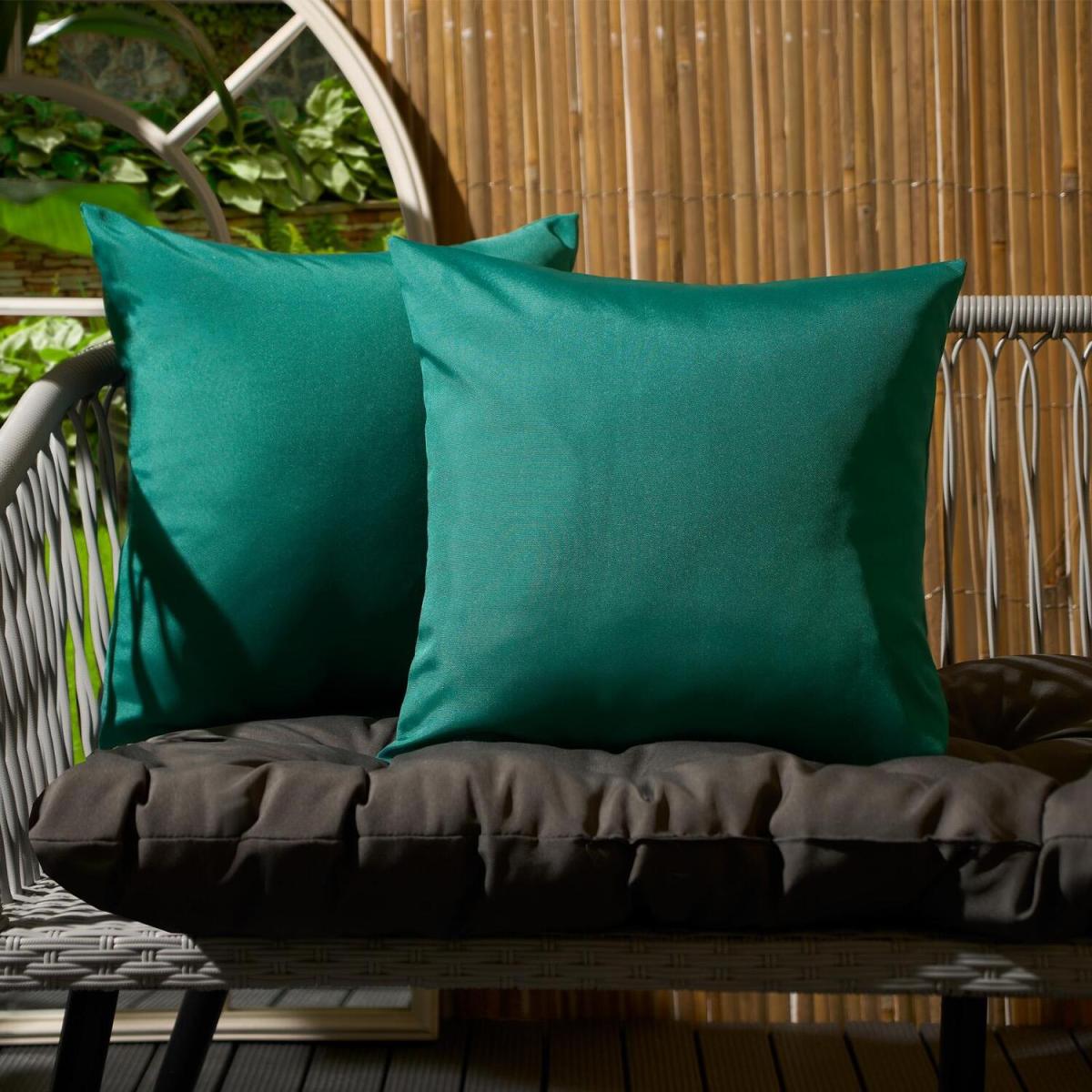 Pack Of Outdoor Filled Cushions - Green / 2