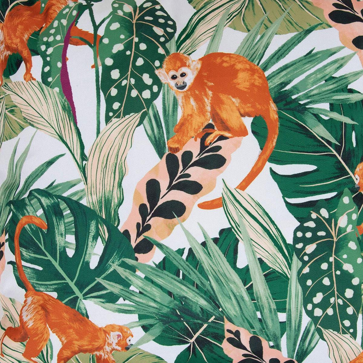 Monkey Print Outdoor Cushion (Set of 2) - White – image 5