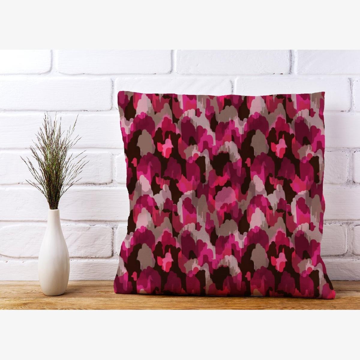 Modern Pink Animal Print Cushion - Pink / 45cm – image 1