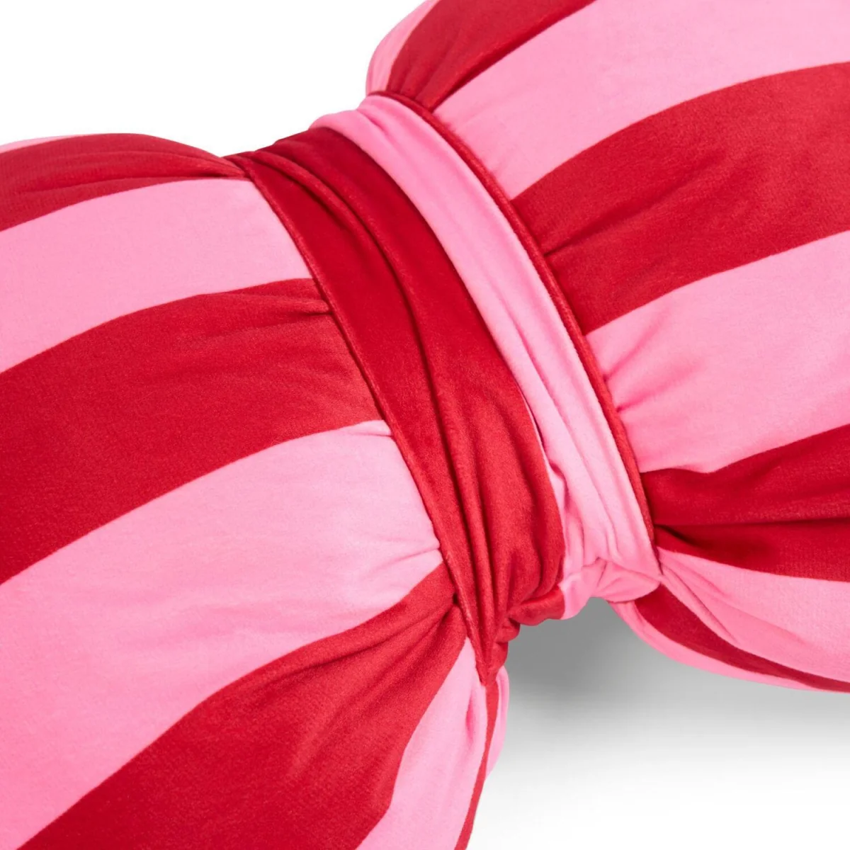 OHS Striped Bow Shaped Cushion - Pink/ Red – image 2