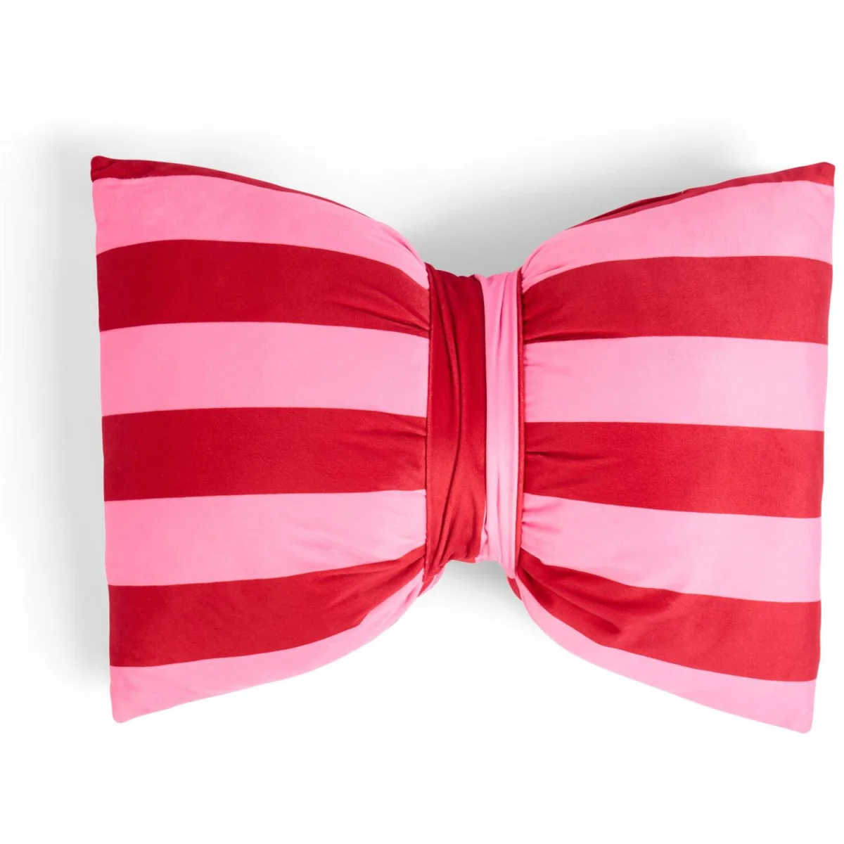 OHS Striped Bow Shaped Cushion - Pink/ Red – image 4