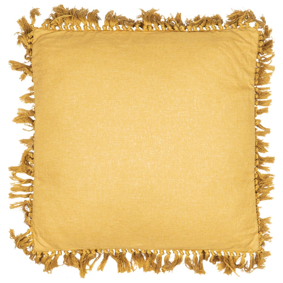 Safira Tassel Edge Cushion - Ochre – image 2