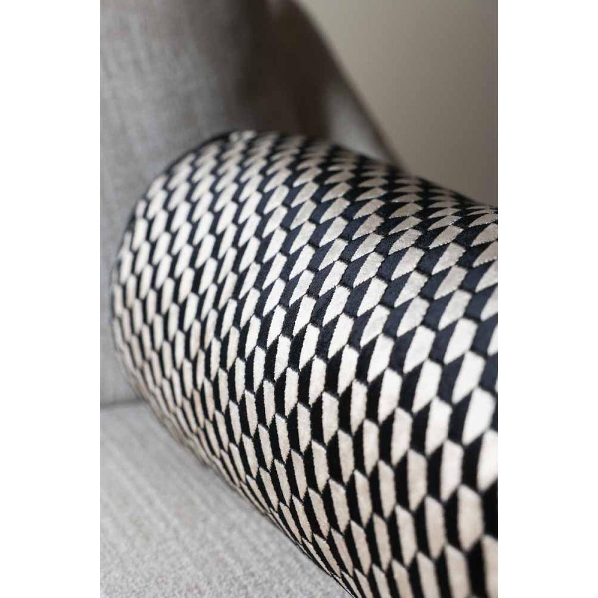 Black Geo Bolster Cushion – image 3