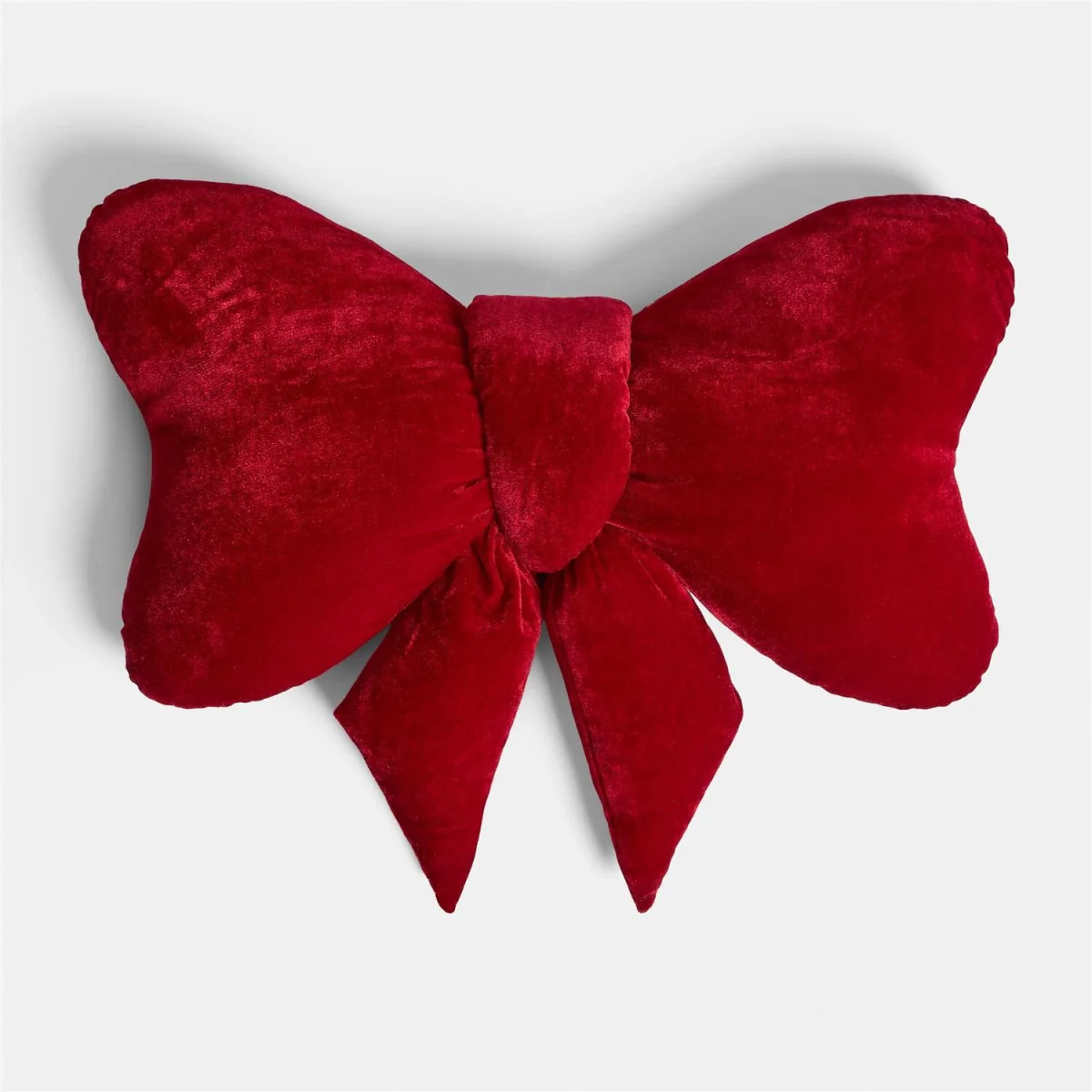 OHS Velvet Bow Shaped Cushion - Red – image 3