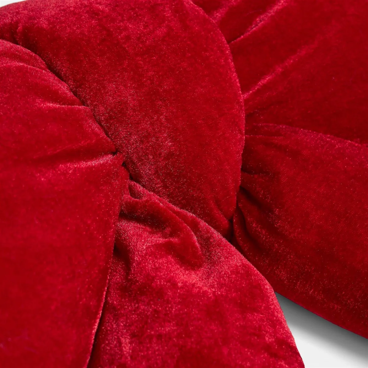 OHS Velvet Bow Shaped Cushion - Red – image 4