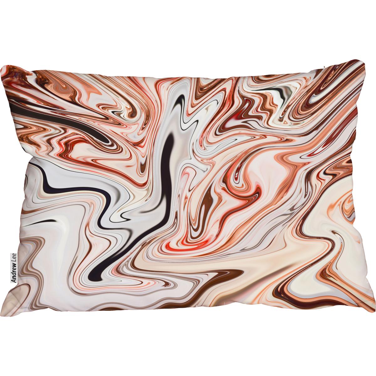 Psychedelic Marble Outdoor Cushion - Pink – image 2