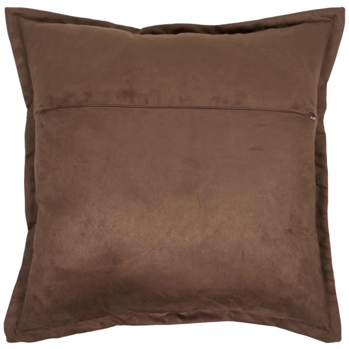 Cleo Faux Suede Cushion - Brown – image 2